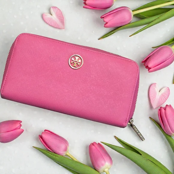 Tory Burch Pink Women's Long Wallet Authentic - Call Outs! - Picture 11 of 11